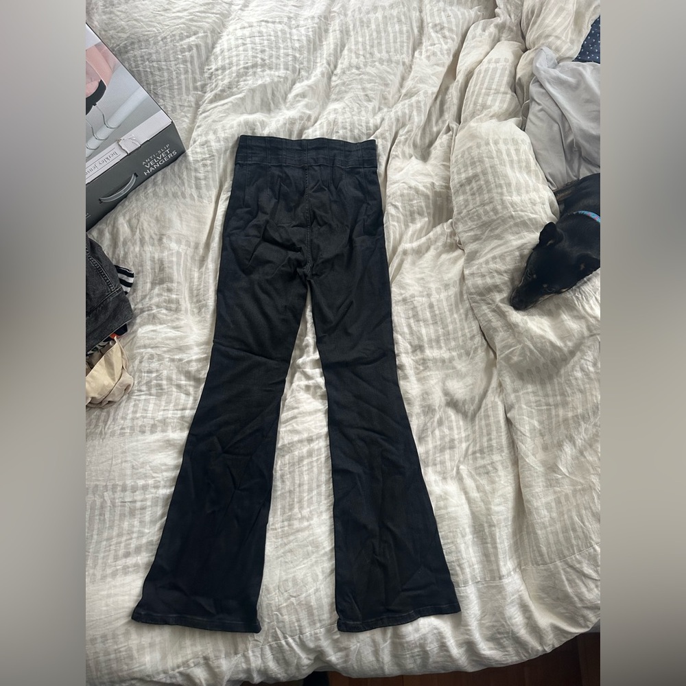 Free People Black Flare & Wide Leg Jeans - Picture 2 of 10